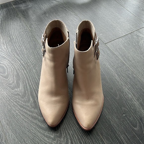 Cream Colour Frye Booties - Picture 2 of 5